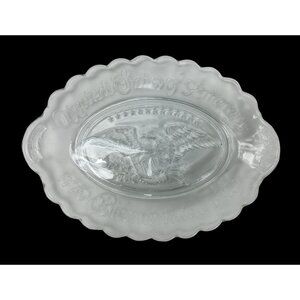 Avon United States Of America 1776 Bicentennial 1976 Collectible Glass Plate Vtg